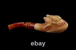 Octopus Skull Pipe By Altay Block Meerschaum Handmade NEW With Case#798