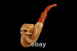 Octopus Skull Pipe By Altay Block Meerschaum Handmade NEW With Case#798