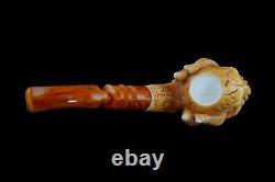 Octopus Skull Pipe By Altay Block Meerschaum Handmade NEW With Case#798