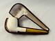 Old Vtg Genuine Block Meerschaum Pipe Briar Estate Withcase Made In Austria