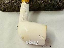 Old Vtg Genuine Block Meerschaum Pipe Briar Estate WithCase Made In Austria