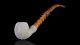 Ornate Apple Pipe By Ege New-block Meerschaum Handmade W Fitted Case#680