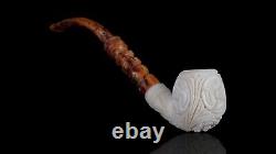 Ornate Apple Pipe By EGE new-block Meerschaum Handmade W Fitted Case#680