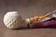 Ornate / Barrette Pipe By H Ege-block Meerschaum-new-handcarved W Case#329
