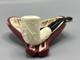 Ornate Bent Pipe Masonic Emblem Block Meerschaum-new-handcarved W Case#1397