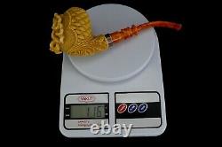 Ornate Bowl Medusa Pipe By Altay Block Meerschaum Handmade NEW With Case#848