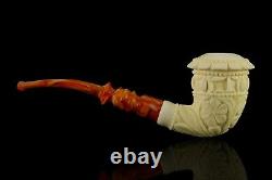 Ornate Calabash Pipe by Ali -new-block Meerschaum Handmade W Case#513