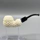 Ornate Design Fancy Apple Pipe Handmade Block Meerschaum New W Case#1556