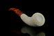 Ornate Horn Pipe By Ege Block Meerschaum-new-hand Carved W Case#800