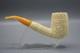 Ornate Tall Billiard Pipe Block Meerschaum-new-hand Carved Custom Case#562