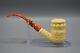 Ornate Tall Stack Pipe Block Meerschaum New Comes In Custom Made Case#599