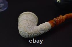Ornate Topkapi Calabash Pipe New-block Meerschaum Handmade W Case#104