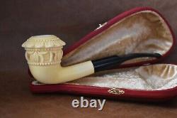 Ornate Topkapi Calabash Pipe New-block Meerschaum Handmade W Case#1287