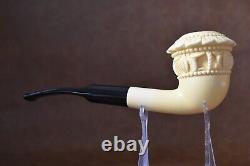 Ornate Topkapi Calabash Pipe New-block Meerschaum Handmade W Case#1287