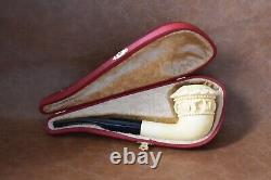 Ornate Topkapi Calabash Pipe New-block Meerschaum Handmade W Case#1287