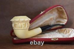 Ornate Topkapi Calabash Pipe New-block Meerschaum Handmade W Case#1287