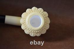 Ornate Topkapi Calabash Pipe New-block Meerschaum Handmade W Case#1287