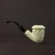 Ornate Topkapi Calabash Pipe Block Meerschaum New Comes In Custom Made Case1026