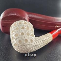 Ornate dublin meerschaum pipe handcarved block meerschaum by CPW #85144