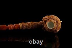 Ottoman King/pasha Pipe By Erdogan EGE Handmade Block Meerschaum-NEW W CASE#1600