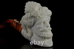 Ottoman King/pasha Pipe By Erdogan EGE Handmade Block Meerschaum-NEW W CASE#161