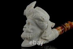 Ottoman King/pasha Pipe By Erdogan EGE Handmade Block Meerschaum-NEW W CASE#161