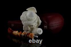 Ottoman King/pasha Pipe By Erdogan EGE Handmade Block Meerschaum-NEW W CASE#161