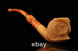 Owl Block Meerschaum Pipe with fitted case M1998