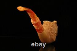 Owl Block Meerschaum Pipe with fitted case M1998