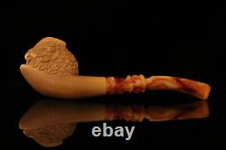 Owl Block Meerschaum Pipe with fitted case M1998