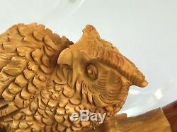 Owl Pipe BY SADIK YANIK Block Meerschaum-NEW W CASE