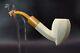 Panel Pickaxe Pipe By Tekin Block Meerschaum-new-hand Carved W Case-tamper#1095