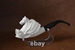 Pegasus Figure pipe Handmade Block Meerschaum-NEW Custom Case#118