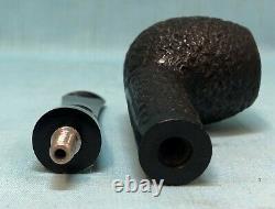 Peterson Block Meerschaum, 87 Apple, Black Rusticated, Excellent Condition