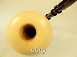 Pioneer Calabash Gourd Sherlock Holmes Pipe Turkish Block Meerschaum New Stem