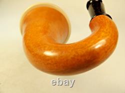 Pioneer Calabash Gourd Sherlock Holmes Pipe Turkish Block Meerschaum New Stem