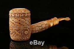 Poker Embossed Block Meerschaum Pipe in a fitted case 9130