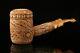 Poker Embossed Block Meerschaum Pipe In A Fitted Case 9130
