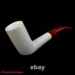 Poker Meerschaum Pipe, Estate pipe, Antique Block Meerschaum, Tobacco AGM-994