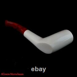 Poker Meerschaum Pipe, Estate pipe, Antique Block Meerschaum, Tobacco AGM-994