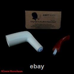 Poker Meerschaum Pipe, Estate pipe, Antique Block Meerschaum, Tobacco AGM-994