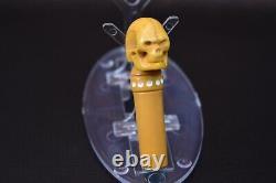 Pumpkin Skull Pipe By ALI W Skull Tamper New-block Meerschaum Handmade W Case931