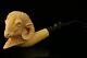 Ram Hand Carved Block Meerschaum Pipe By Kenan With Case 10189