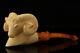 Ram Block Meerschaum Pipe With Fitted Case 14256