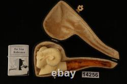 Ram Block Meerschaum Pipe with fitted case 14256