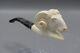 Ram Figure Pipe By Cevher Block Meerschaum Handmade New With Case#1853