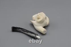 Ram Figure Pipe By Cevher Block Meerschaum Handmade NEW With Case#1853