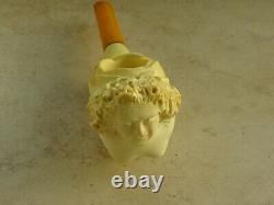 Rare Naked Lady Pipe, Vintage, Unsmoked Block Meerschaum Pipe