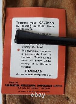 Raw Block Caveman Tanganyika Meerschaum Vintage Estate Pipe Never Used