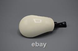 Reverse Calabash Smooth Whale Pipe BLOCK MEERSCHAUM-NEW-HAND CARVED W Case#848